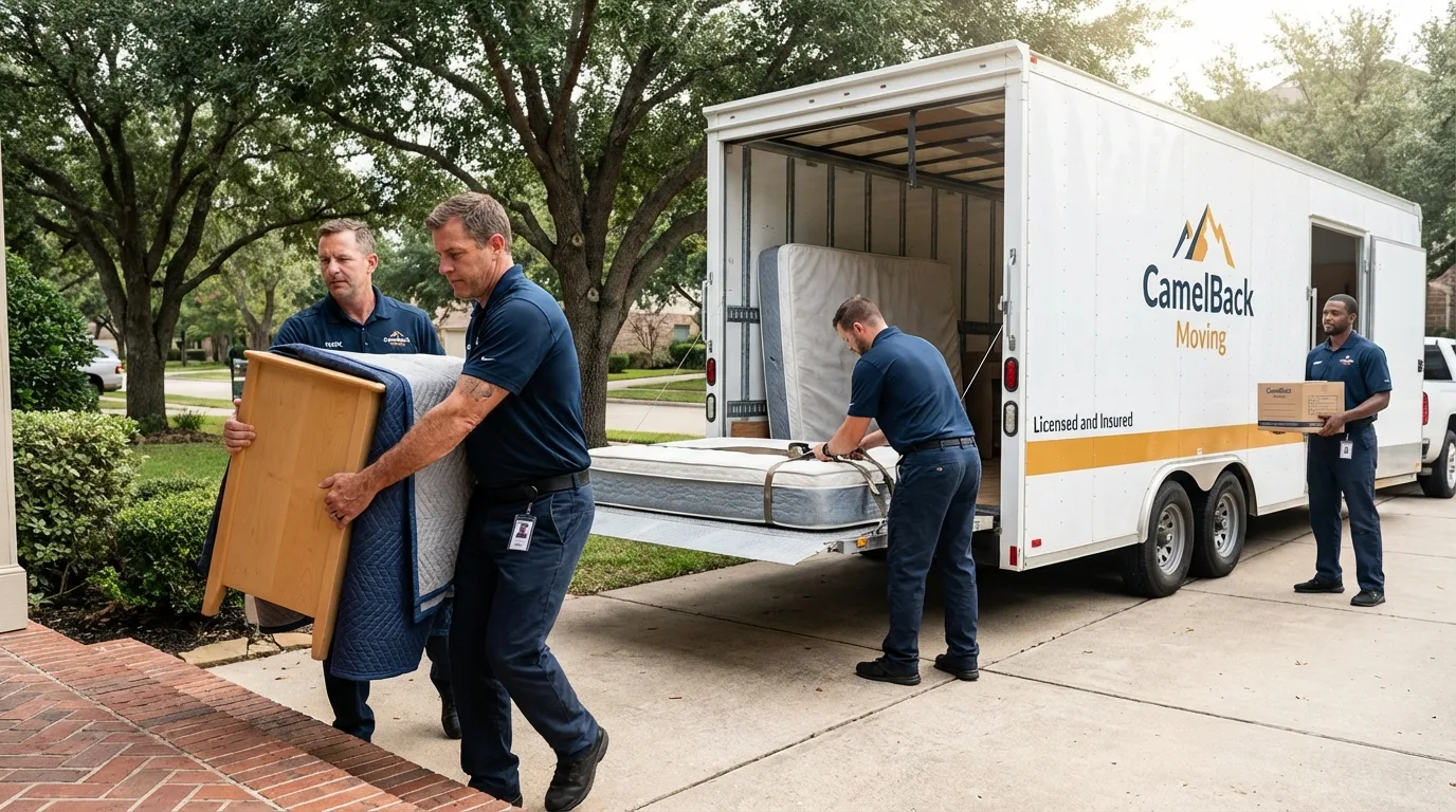 Crew loading residential truck for cross-state move from Pittsfield, MA
